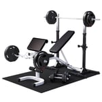 Multibänk Med Skivstångsställningsstativ 100kg