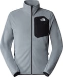 The North Face The North Face Men's Experit Grid Fleece Jacket Monument Grey/TNF Black S, Monument Grey/Tnf Black