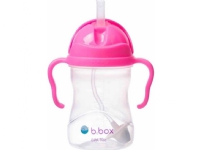 B.Box Innovative Water Bottle with Straw Pink Pomegranate New 240ml 6m + B.Box