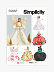 Simplicity Holiday Fashion Doll Clothes Sewing Pattern, S9662OS