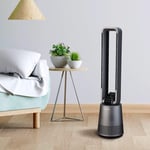 Oscillating Bladeless Modern LED Touch Button Tall Floor Standing Tower Fan with Remote Control