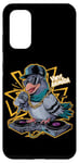 Galaxy S20 Hip Hop Pigeon DJ With Cool Sunglasses and Headphones Case