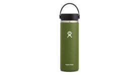 Bouteille hydro flask wide mouth with flex cap 591 ml kaki