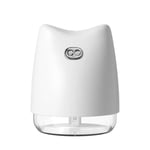 CJJ-DZ Mini Creative Humidifier,Cold Mist Humidifier, Essential Oil Diffuser,Portable Aromatherapy 270 Ml (with Night Light),humidifiers for bedroom (Color : White)