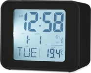 Acctim 71893 Cole Radio Controlled Alarm Clock in Black