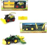 Combine Tractor With Machine