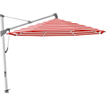 Glatz, Sombrano S+ frihängande parasoll 350 cm anodizerad alu  Kat.5 800 Red Stripe