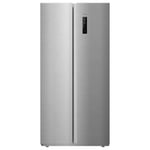 Cecotec Frigorífico Americano 2 Puertas Bolero CoolMarket SBS 430 Inox E. Side by Side de 430 L, Altura 176 cm y 84 cm Ancho, Sistema Multi Air Flow, Total No Frost, Motor Inverter Plus