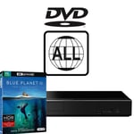 Panasonic Blu-ray Player DP-UB450EB-K MultiRegion for DVD & Blue Planet 2 4K UHD