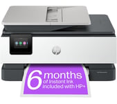 HP OfficeJet Pro 8134e All-in-One Wireless Inkjet Printer with Fax, White,Silver/Grey