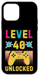 iPhone 12 mini Level 40 Unlocked 19th Birthday Party Video Game 40 Year Old Case