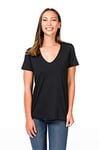 super. Natural W City Femme en Laine mérinos T-Shirt XS Jet Black