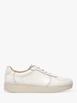 FitFlop Rally New Device Leather Low Top Trainers, Urban White