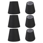 6Pcs Lampshade Lamp Shade Modern Simple Style Home Decoration Black For MA