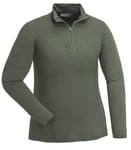 Pinewood Abisko Merino Baslager Half Zip Dam Dark Mossgreen XS