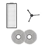 Roborock Accessoire Original pour Qrevo Master 1 Brosses Latérales,1 Filtres ,2 Serpillières