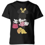 Disney Minnie Mouse Back Pose Kids' T-Shirt - Black - 11-12 Years