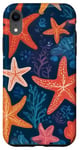 Coque pour iPhone XR Esthétique corail étoilé cool