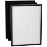 SPARES2GO Filter Kit Type 114 Compatible with Vax AP02 AP05 Air Purifier (2 x Carbon, 1 x HEPA Filter)