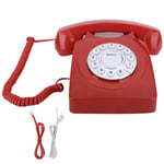 Estink Antique Phones, European Vintage Telephone, Classic Corded Landline Telephone, Rotary Dial/Hd Call/Big Button Home Phone Fashion Business Phones Home Office Decor Landlines(red)