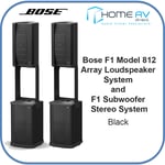 Bose F1 Model 812 Array Loudspeaker System and F1 Subwoofer Stereo System- Black