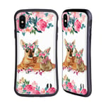 Official Monika Strigel Fawn Bunny Lace Flower Friends 2 Hybrid Case Compatible for Apple iPhone XS Max