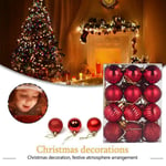 Christmas Tree Ball 30mm Bauble Hanging Home Sale Party B Purple