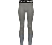 Nike Pro Kids träningstights Barn CARBON HEATHER/WHITE L