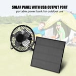 3w 6v Outdoor Solar Panel Portable Mini Fan Usb Cooling Kit