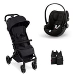 ABC DESIGN Buggy Ping 3 Trekking kol inkl. adapter och Cybex Cloud G bilbarnstol i-Size Magic Black