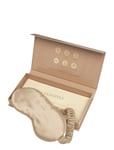 Lenoites Mulberry Sleep Mask With Pouch Beige Beige
