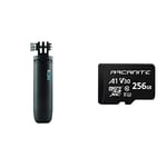GoPro Shorty Mini Extension Pole with Tripod Black + ARCANITE 256GB microSDXC Memory Card with Adapter, UHS-I U3, A1, V30, 4K, C10, Micro SD, Optimal read speeds up to 90 MB/s
