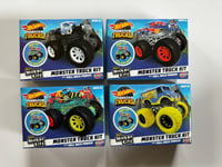 Hot Wheels mini maker kitz x4 Monster Trucks Bundle | HW Police Monster Portio..