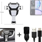 Car holder air vent mount for Realme C53 cell phone mount