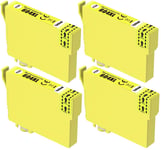 4 Yellow Ink Cartridges, For Epson XP2200 XP2205 XP3200, XP3205, XP4200, Non-OEM