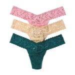 Hanky Panky Trosor 9P Low Rise Lace Thong  D1 Flerfärgad-2 nylon One Size Dam