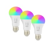 Immax NEO 07712CDO-SETTI 3xLED RGB Himmennettävä lamppu E27/9W/230V Wi-Fi Tuya+RC