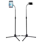 360° Tripod Tablet Floor Stand Flexional for Bedroom Kitchen Living Room Outdoor