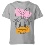 Disney Daisy Duck Head Kids' T-Shirt - Grey - 11-12 Years