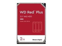 WD Red WD20EFPX - Hårddisk - 2 TB - intern - 3,5 - SATA 6Gb/s - 5400 rpm - buffert: 64 MB