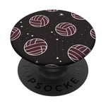 Volleyballballon-rose esthétique femmes filles PopSockets PopGrip Interchangeable