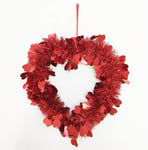 Love Heart Madder Wreath Valentine Decorations Window Door Hanging Decor HOT