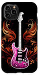 Coque pour iPhone 11 Pro Guitare électrique avec un design rock de groupe de