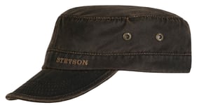 Stetson army cap co/pes  - dark brown  - XL - Naturkompaniet