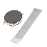 (Silver)Smart Sports Watch Durable Smartwatch Magnetic Tempered Glass Round