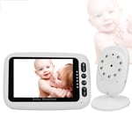 smzzz Child Monitor Mobile with Digital Camera Wireless 4.3-inch Screen Night LCD Display Temperature Portable Two-way Audio Built-in Lullaby Easy Looking After Elderly Baby Pets Clear