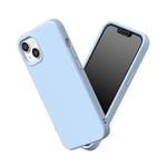 RhinoShield Coque Compatible avec [iPhone 13/14] | SolidSuit - Coque Fine avec Technologie d'absorption des Chocs et Finition Premium Matte - Bleu Glacier