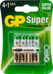 Alkalibatteri Aaa/Lr03 Gp Recyko Super Alkaline G-Tech - 5 Stycken
