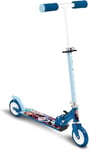 TROTTINETTE PLIABLE LA REINE DES NEIGES 2 roulement a billes ABEC 5 - frein arrière au pied - hauteur ajustable - plateau aluminium antidérapant -poignées mousse, Bleu