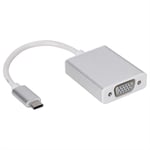 USB-C to VGA Adapter, Type-C to 1080P VGA Video Converterfor Laptop, Monitor, Projector, Plug and Play
